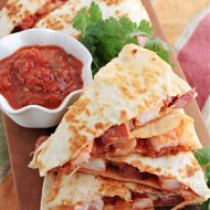 CHORIZO SHRIMP QUESADILLA