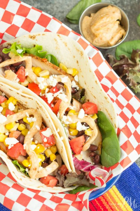 Southwest Chicken Wraps recipe are full of nutrients. Flavorful corn, black beans, chicken and a special sauce add plenty of flavor.