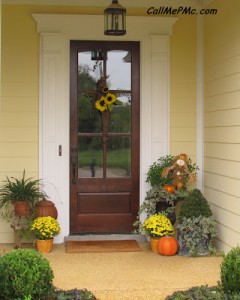 Adding Fall Color to the Front Door