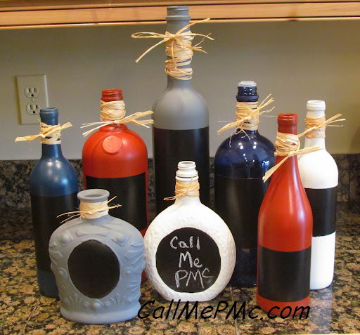 painted bottles