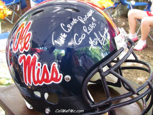 Ole Miss football helmet