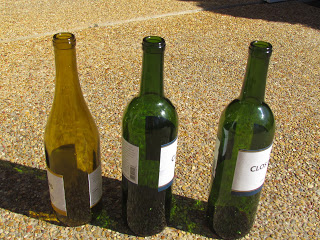 empty wine bottles