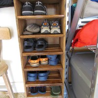 DIY Shoe Rack from Scrap Wood