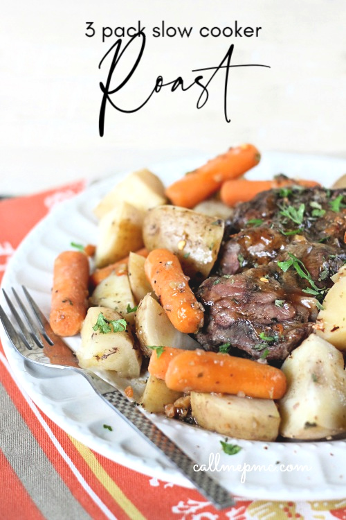 This Easier-Than-Takeout Three Pack Slow Cooker Roast is sure to become a family favorite. #slowcooker #crockpot #roast #easy #recipe #beef Easier-Than-Takeout Three Pack Slow Cooker Roast