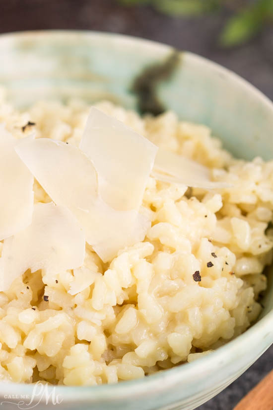 Basic Risotto recipe is creamy and filling. This delicious side dish is extremely versatile making it the ideal companion to short ribs, pot roasts, pork chops, and chicken. It basically goes with anything!