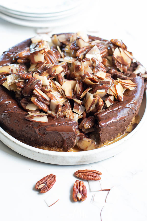 German Chocolate Cheesecake dessert