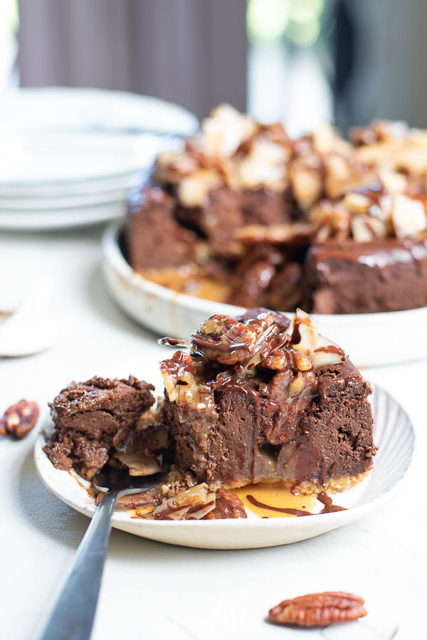 German Chocolate Cheesecake dessert