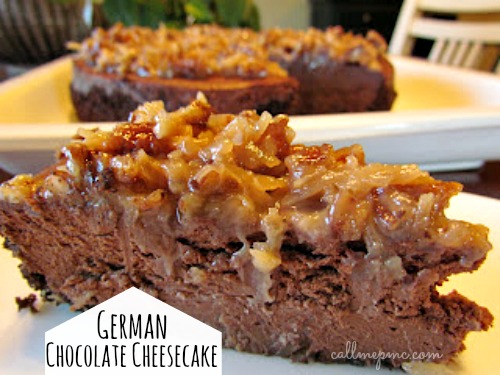 German Chocolate Cheesecake Call Me Pmc
