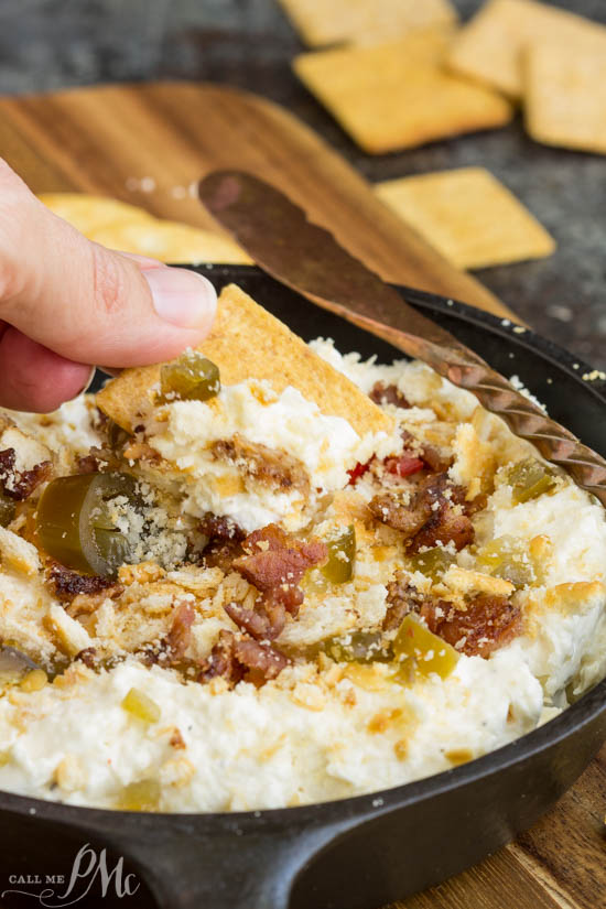 This Jalapeno Popper Dip recipe is a definite favorite and always a crowd-pleaser! Rich, creamy, spicy, and tons of flavor. This dip is loaded with spicy jalapenos and ... and best of all bacon!! 