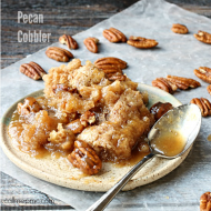 Rich and luscious, not only is Pecan Cobbler crazy simple to make, it’s crazy delicious too!