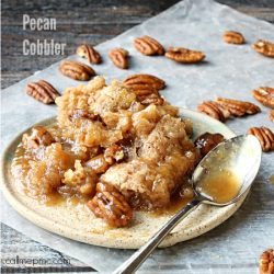 Rich and luscious, not only is Pecan Cobbler crazy simple to make, it’s crazy delicious too!