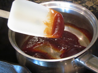 Bourbon Burgers, I can almost 100% guarantee this burger recipe will make the man in your life happy! Barbecue sauce in a saucepan.
