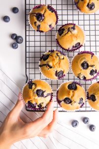 Get bakery-style that are buttery, soft, and fluffy with my Quick Blueberry Muffins. 