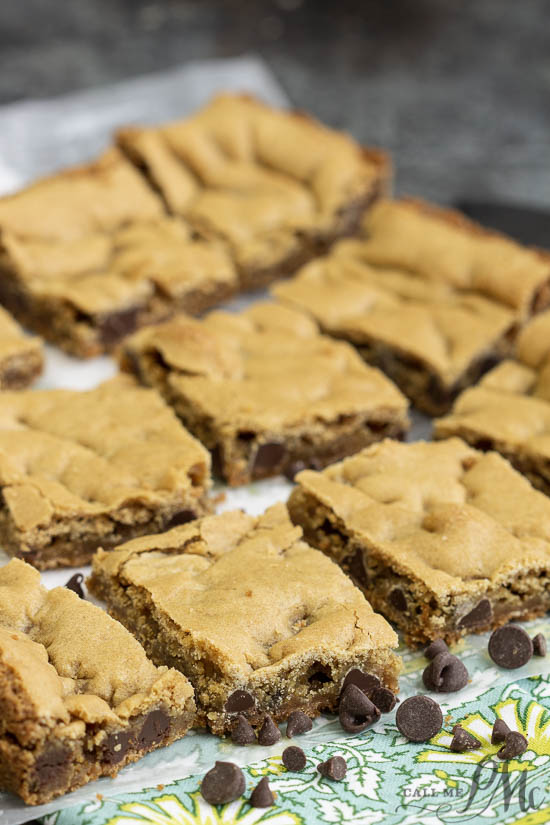 Chocolate chip cookie bars.