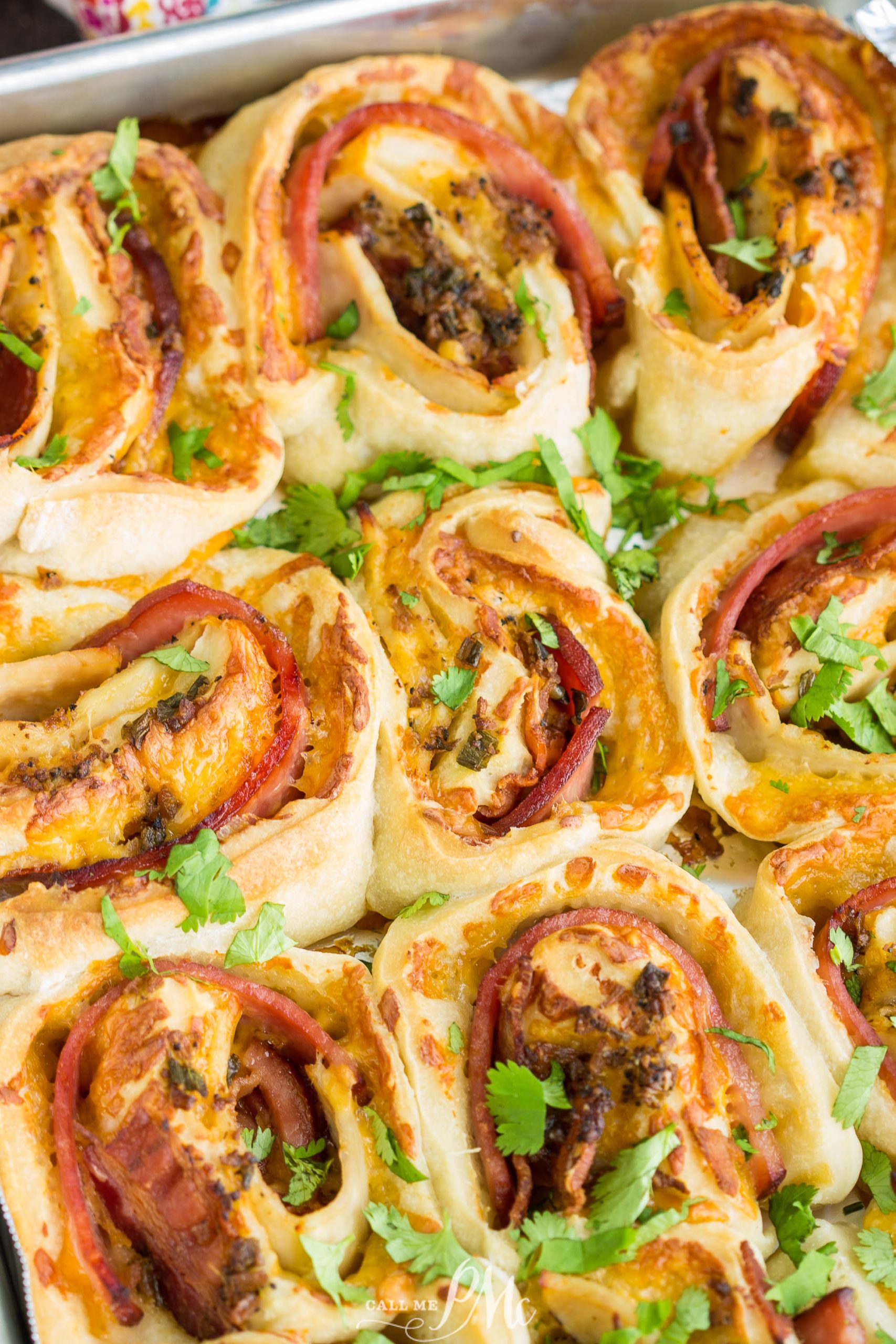 Club Sandwich Pinwheels baked wraps
