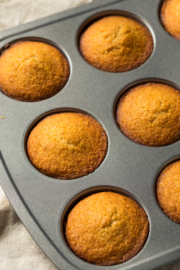 Homemade Warm Cornbread Muffins Ready to Eat