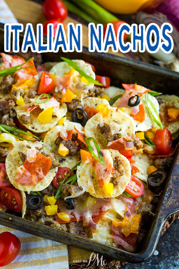 Spicy, mouth-watering nachos are always a hit, Spicy Italian Nachos are a different version of your favorite treat.