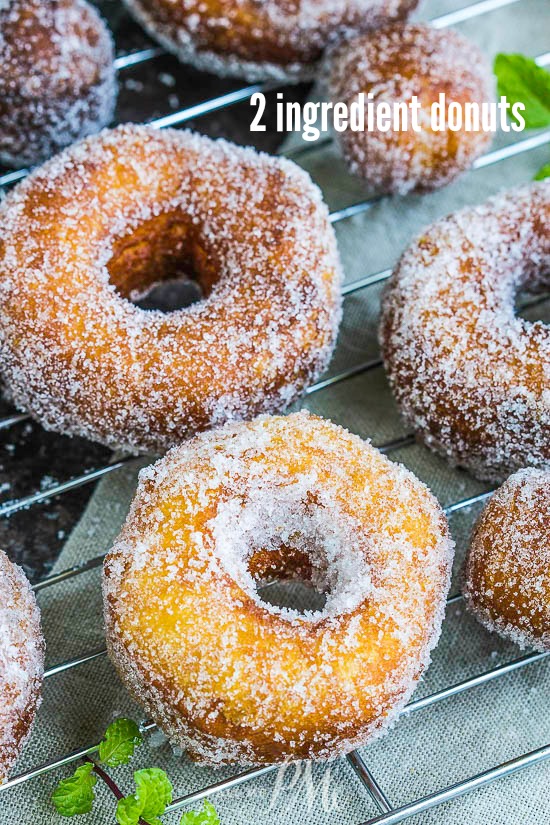 Donuts from Canned Biscuits are a quick, easy, and delicious recipe for Cinnamon Sugar Donuts! #donuts #doughnuts #recipe #quickrecipe #bread #breakfast #brunch