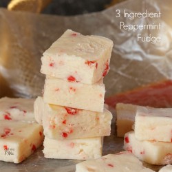 3 Ingredient Peppermint Fudge