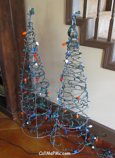 Easy Christmas Tree Project is a simple, budget-friendly do-it-yourself holiday project. Bring festive lights to the front porch! making an outdoor lighted Christmas tree.