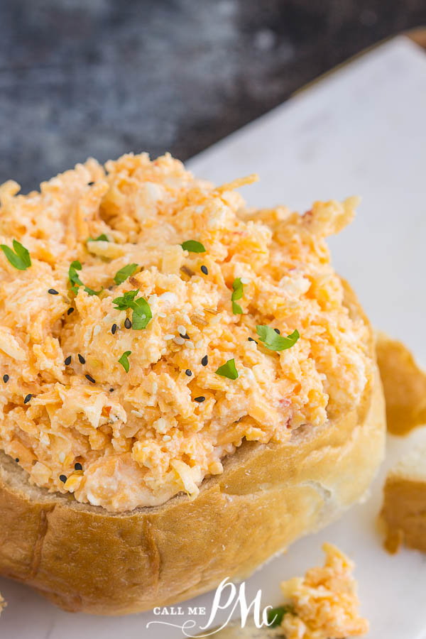 3 Cheese Pimento Cheese is a creamy, tangy spread recipe made with three freshly grated kinds of cheese and pimentos. #spread #recipe #Southernrecipes #callmepmc #cheese #pimentocheese Cheese spread