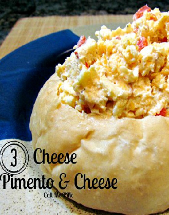 3 Cheese Pimento Cheese recipe is a versatile recipe. It's great as a dip or spread, top your burger or salad, mix into soups, or top mashed potatoes with it. Creamy and tangy, you'll love this 3 Cheese Pimento Cheese recipe!