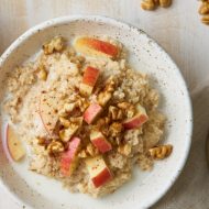 Apple Cinnamon Oatmeal is a delicious, healthy and wholesome breakfast.