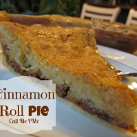 Cinnamon Roll Pie