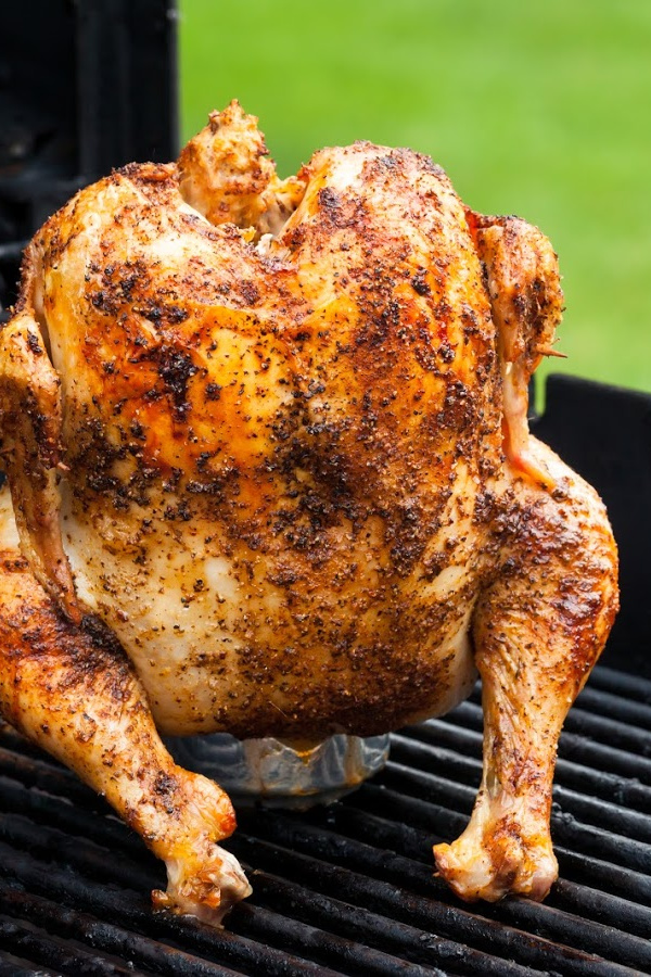 SMOKED BEER CAN CHICKEN