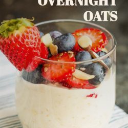 Easy Overnight Oatmeal #Vanillaalmond
