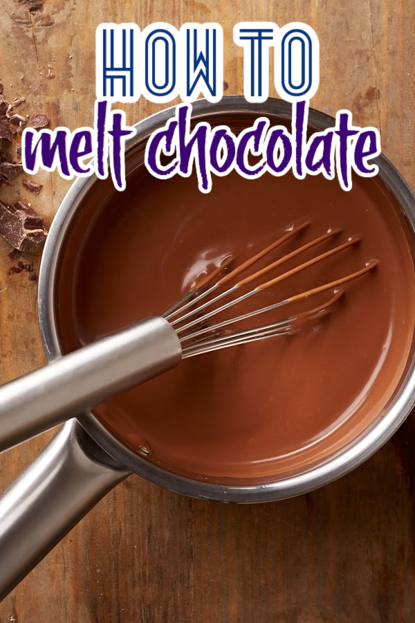 pan of chocolate How to melt chocolate. The easiest way to melt chocolate and tips for perfection!
