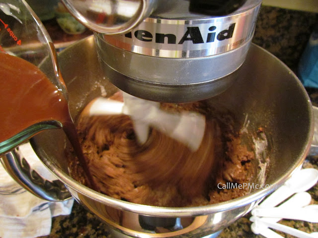 electric mixer with batter KitchenAid Mixer with ingredients