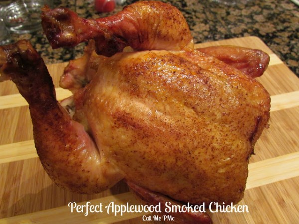 Apple wood Smoked Beer Can Chicken