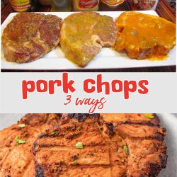 Grilled Pork Chops 3 Ways. These three different recipes for pork chops are ridiculously easy to make and hands down the best pork chops I've ever eaten!