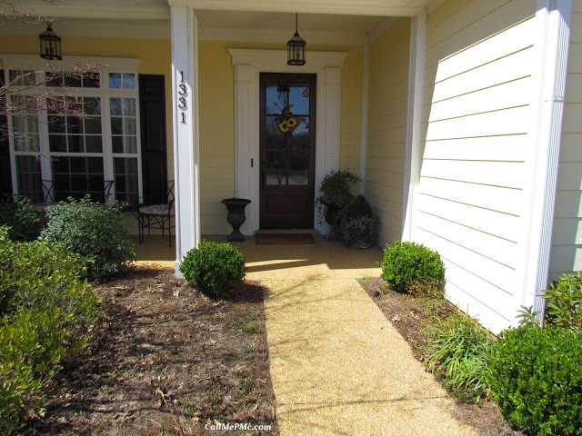 front porch of house and spring projects