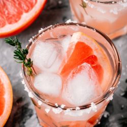Pink Salty Dog is the perfect blend of sweet and sour. This cocktail is a refreshing combination of grapefruit juice and vodka with a salted rim. It is perfect for summer!