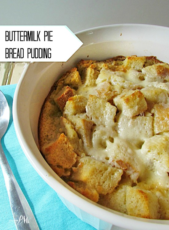 Buttermilk pie bread pudding 