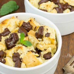 chocolate chunk bread pudding