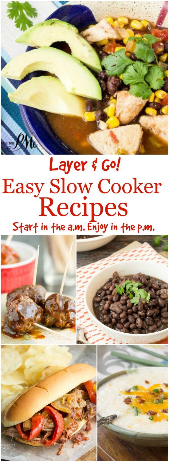 Easy Slow Cooker Recipes from Call Me PMc use your slow cooker for the convenient and enjoy the comforting meals it provides! 