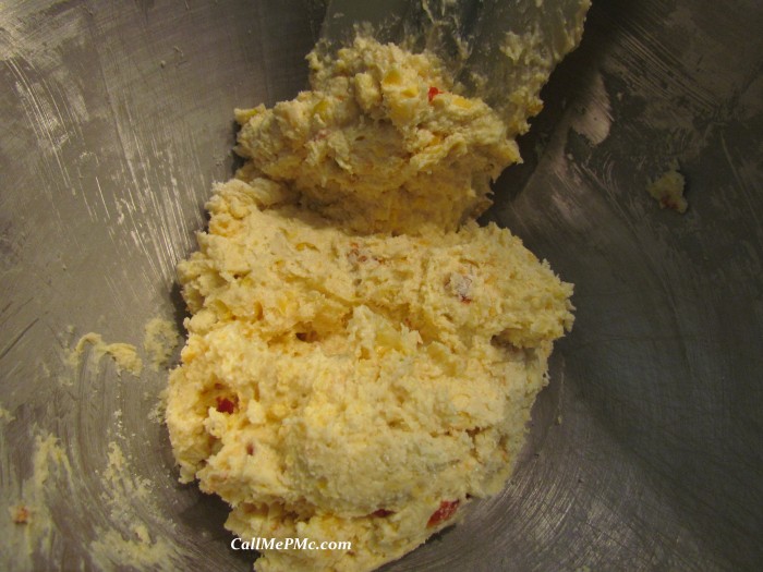 tamale cake batter in a bowl