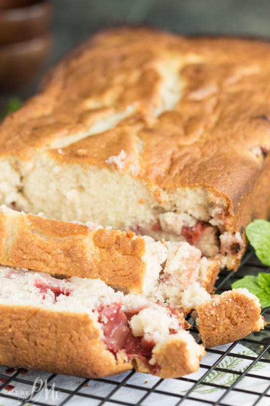 Strawberry Bread -This easy bread is great for breakfast, after-school snack, or mid-morning snack with coffee! It's sweet and irresistibly tender.