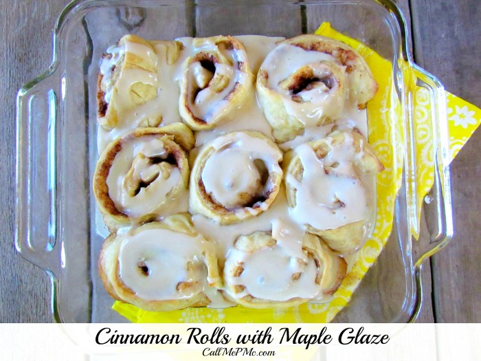 Cinnamon-rolls-with-maple-glaze #cinnamonrolls #breakfast #brunch #callmepmc