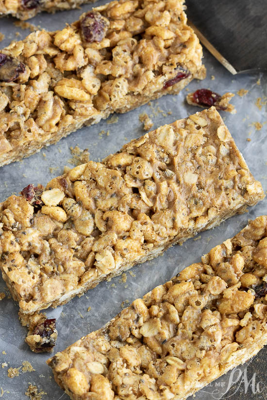 Copycat Kashi Granola Bar Recipe is a healthier, sweet, salty, flavorful, on-the-go snack or breakfast! Homemade granola bars are also much cheaper than store-bought granola bars.