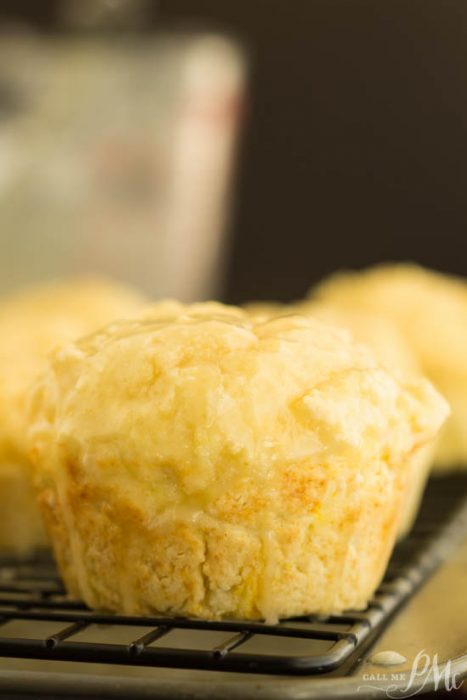 Brighten your day with these little bits of sunshine! Orange Muffins are topped with a sweet citrus glaze and make a tasty on-the-go breakfast.