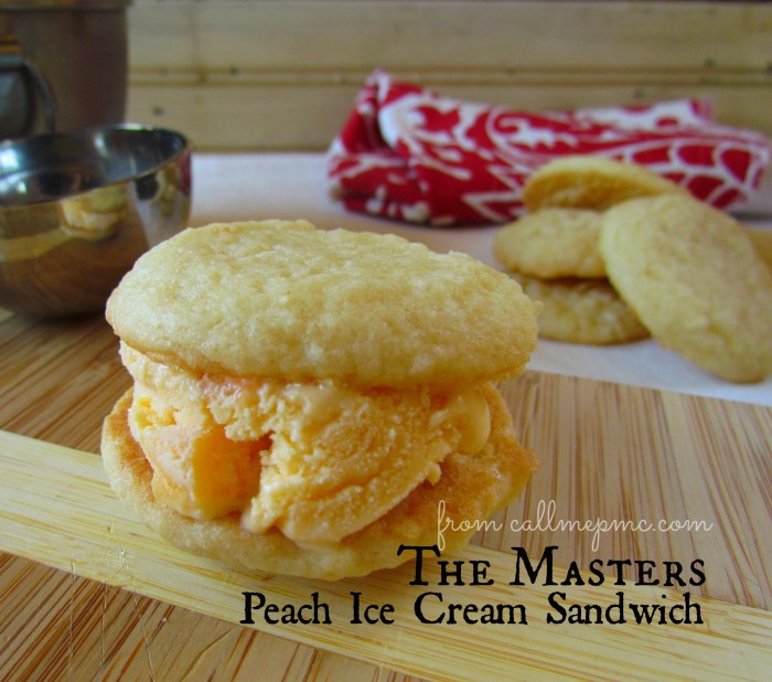 Peach Ice Cream Sandwich The Masters