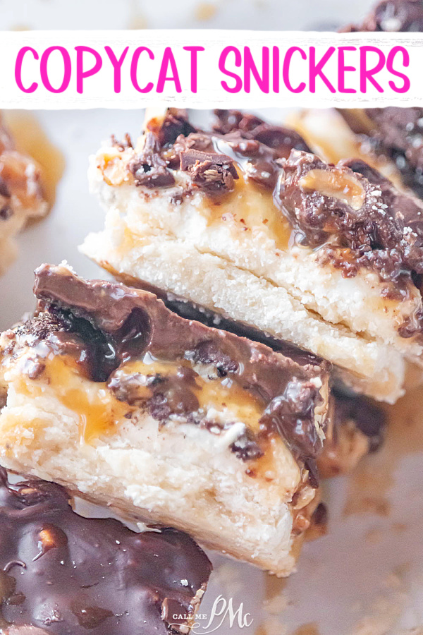 Copycat Snickers Bars