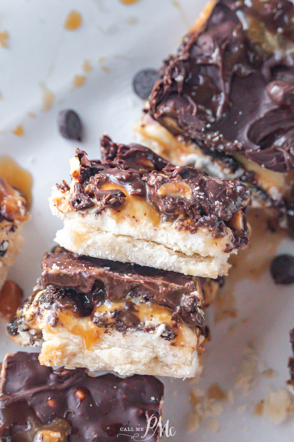 homemade Snickers bars.