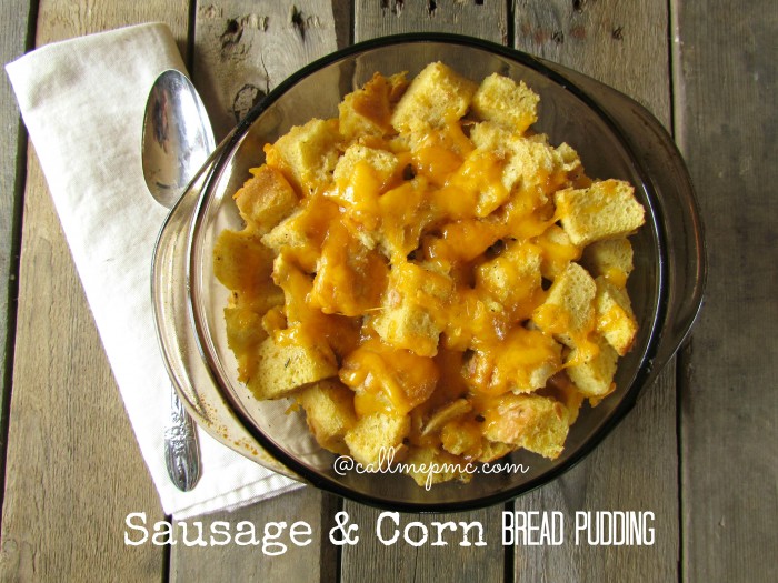 sausage corn bread pudding #Southernfoods #sausage #breadpudding