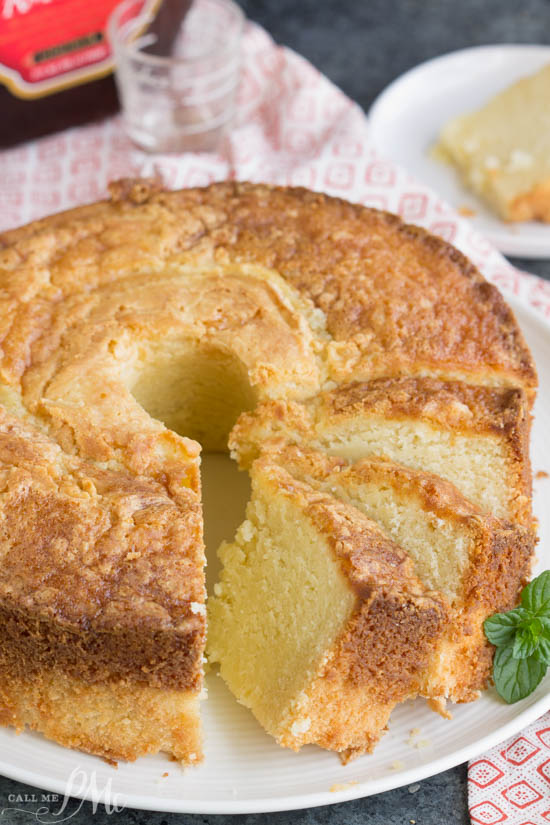 Dessert recipe. Amaretto Pound Cake is pound cake flavored with an almondย liqueur. Made from scratch, it's rich, buttery, moist, and completely, insanely delicious! Amaretto Pound Cake