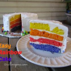 Easy Rainbow Cake